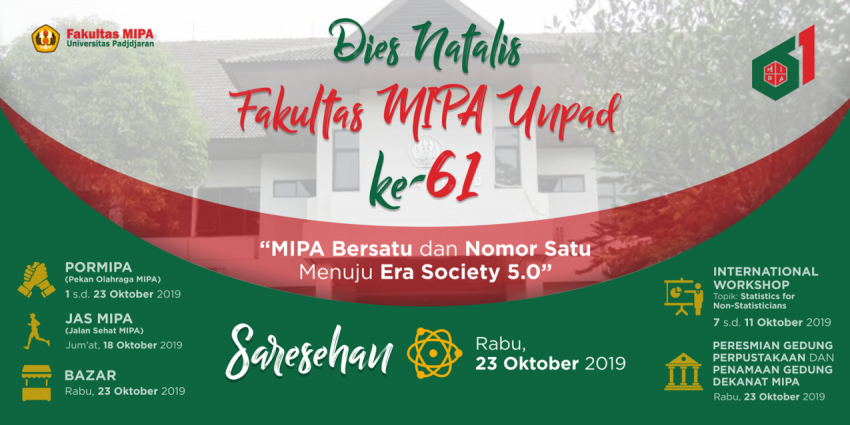 Dies Natalis FMIPA UNPAD Ke-61