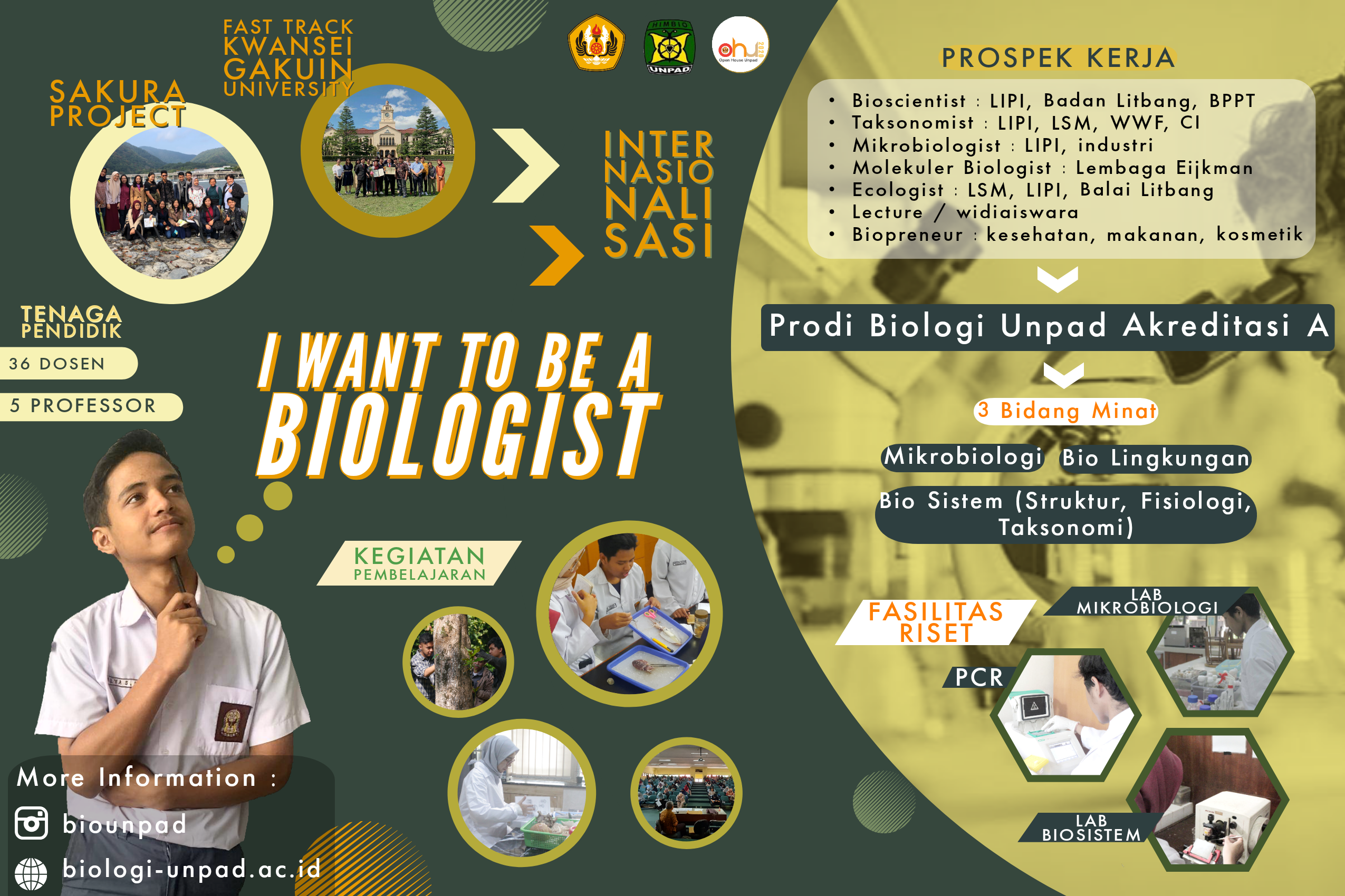 Biologi Hadir di Stand No. 19, Open House Unpad 2020