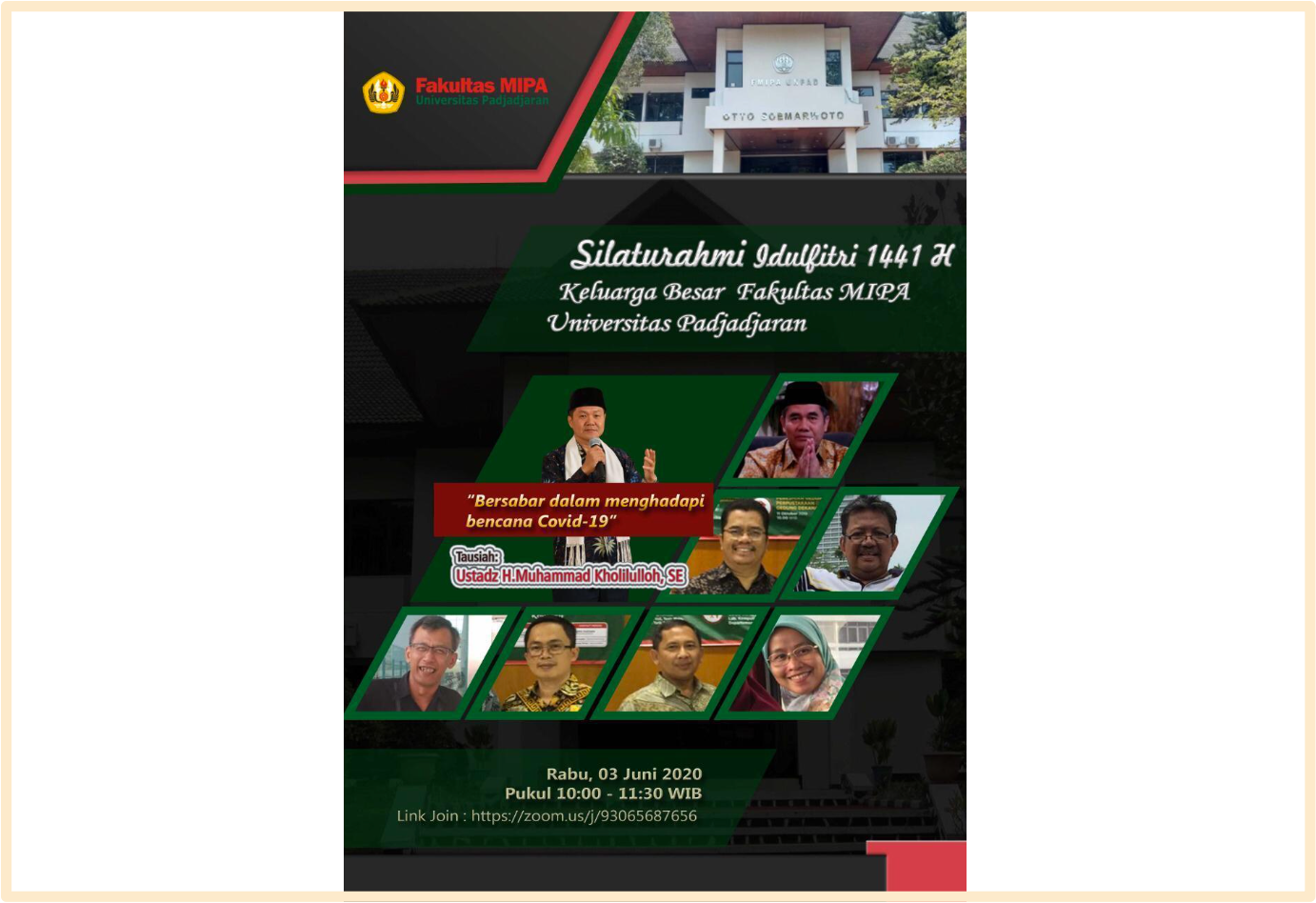 Silaturahmi Idul Fitri 1441 H, FMIPA UNPAD