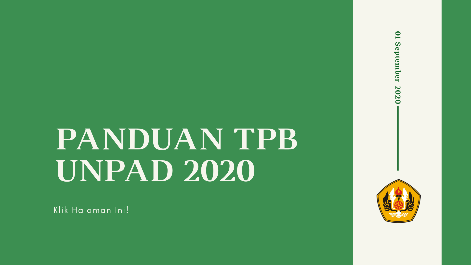 Panduan TPB Unpad 2020 – Departemen Biologi FMIPA UNPAD