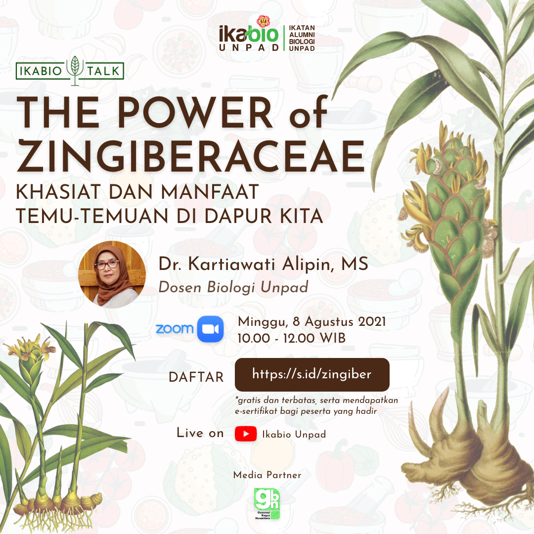 Webinar ”The Power of Zingiberaceae: Khasiat dan manfaat temu-temuan di dapur kita”