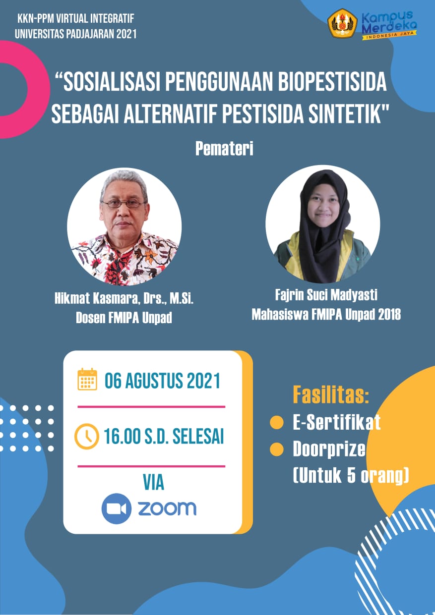 Webinar : Sosialisasi Penggunaan Biopestisida sebagai Alternatif Pestisida Sintetik