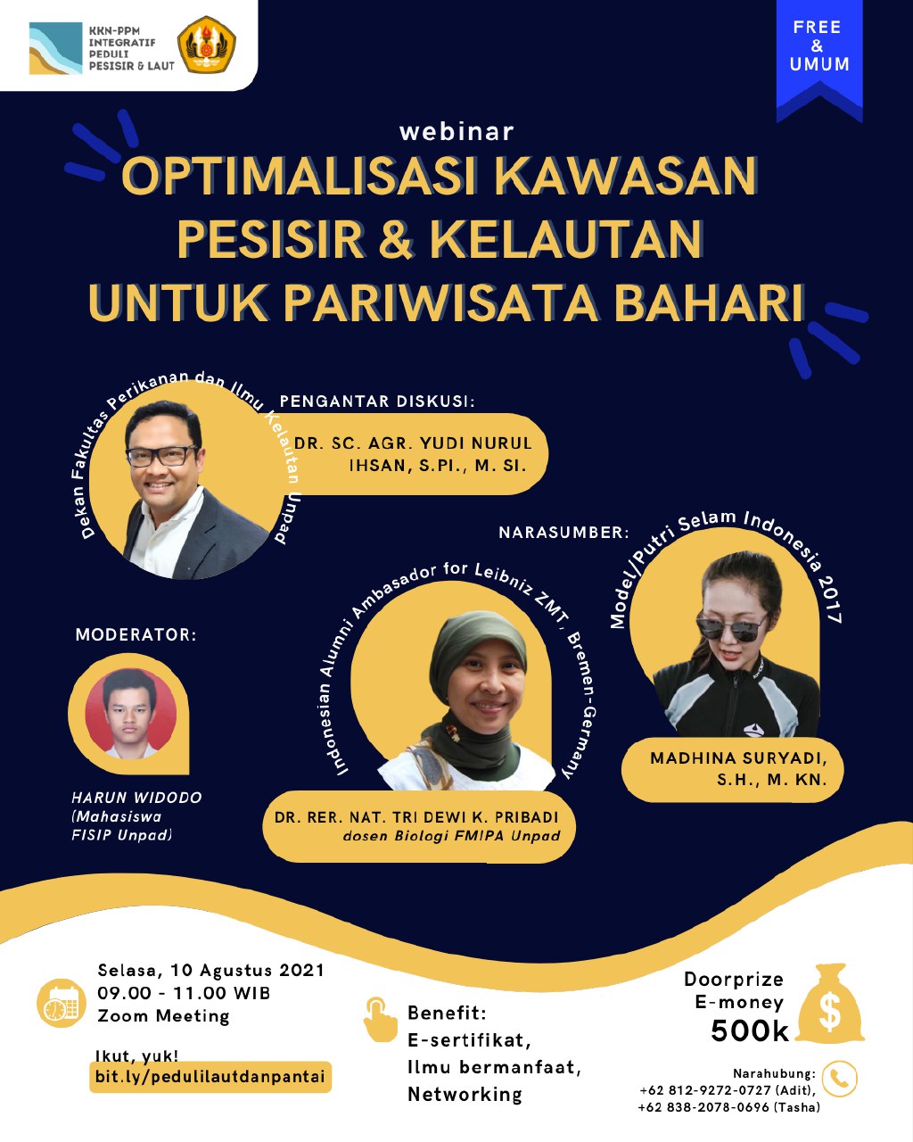 Webinar Optimalisasi Kawasan Pesisir & Kelautan Untuk Pariwisata Bahari