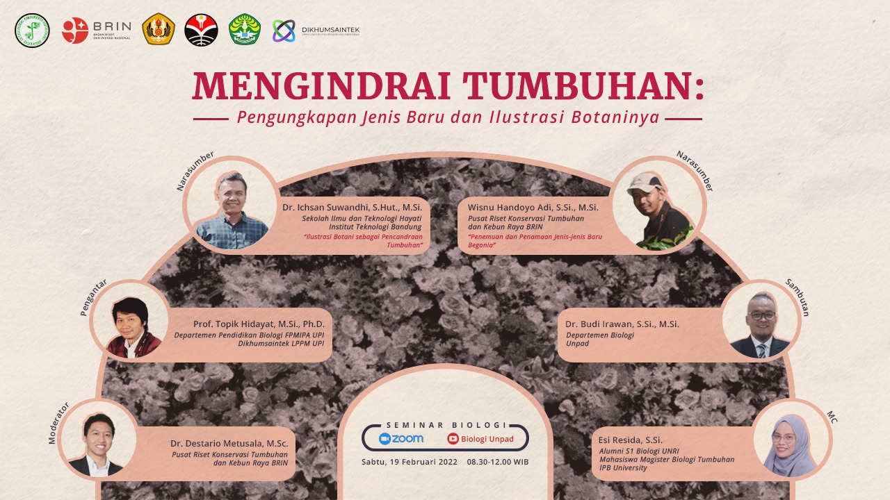 Webinar "Mengindrai Tumbuhan: Pengungkapan Jenis Baru dan Ilustrasi Botaninya"