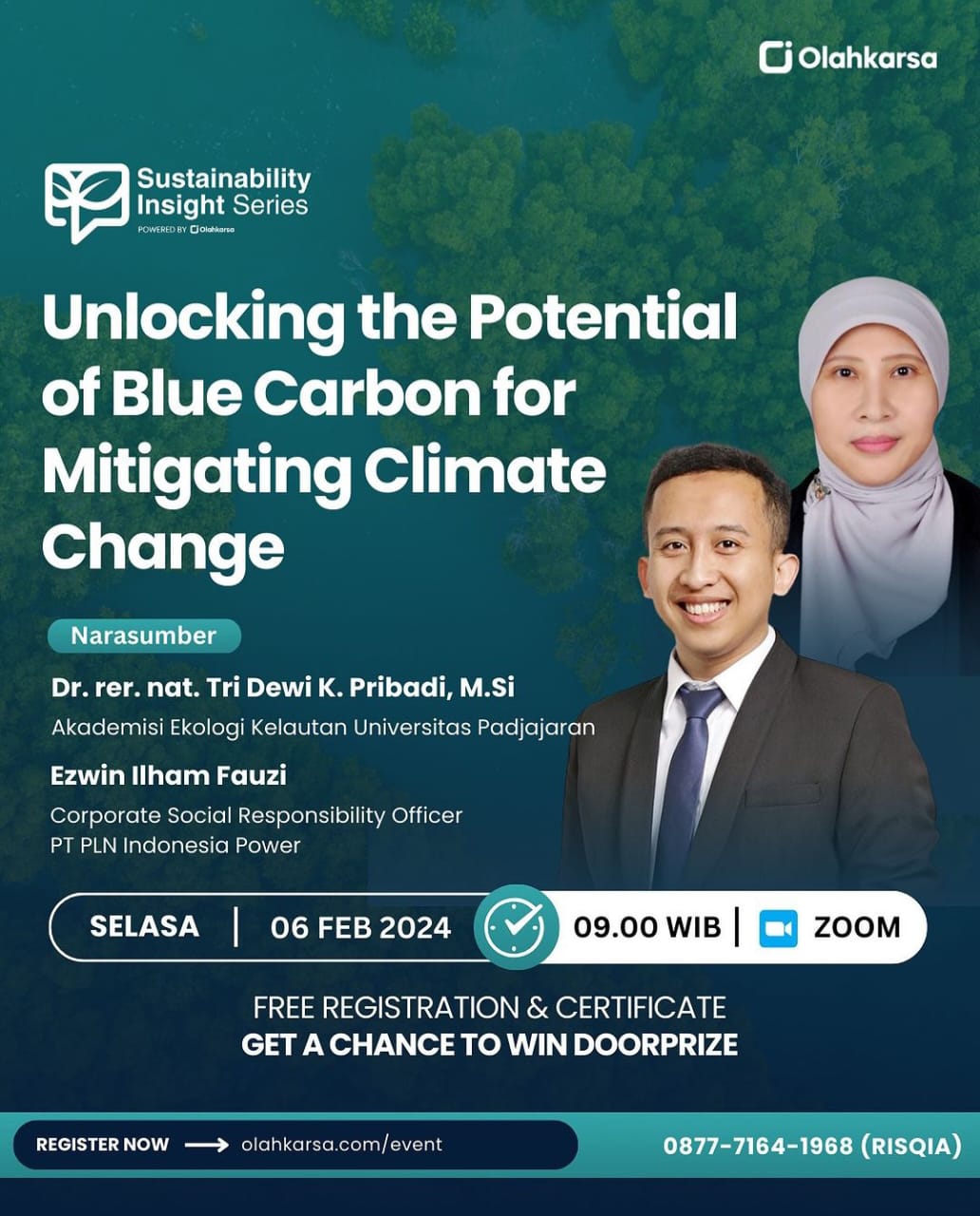 [WEBINAR INFO: UNLOCKING THE POTENTIAL OF BLUE CARBON MITIGATING CLIMATE CHANGE]