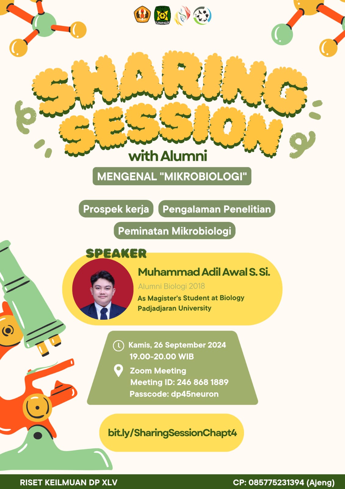 Second Sharing Session With Alumni about Microbiology