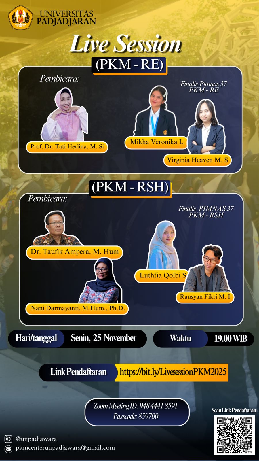 Live Session PKM Universitas Padjadjaran