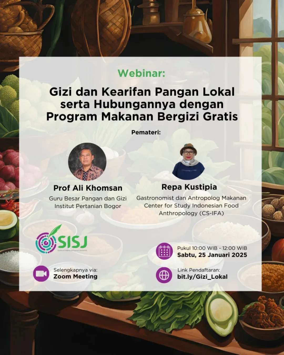 Webinar: Gizi dan Kearifan Pangan Lokal serta Hubungannya dengan ...